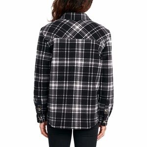 Sage Womens Plush Shirt Jacket 